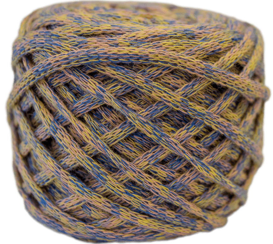 Colourful ribbon wool